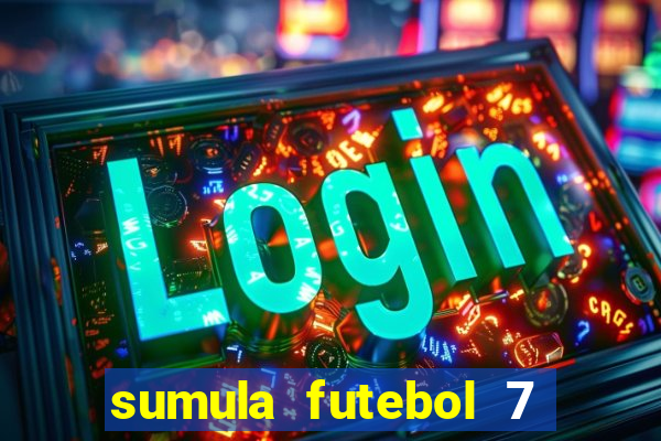 sumula futebol 7 society excel